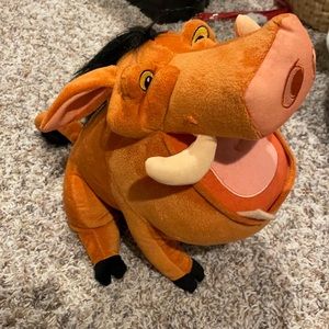 Disney talking pumba plush lion king